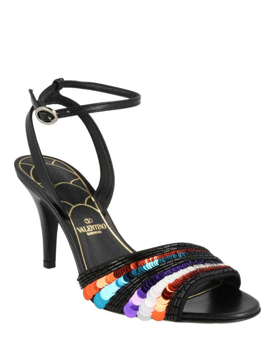 Valentino Ladycrush Sequin Sandals