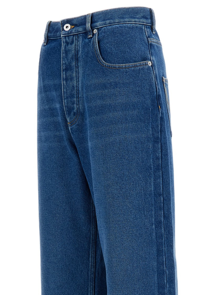 Bottega Veneta Mid Blue Wide Leg Jeans