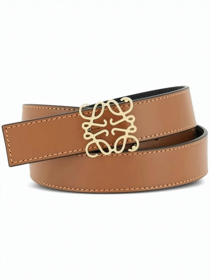 Loewe Slim Brown Calf Leather Belt