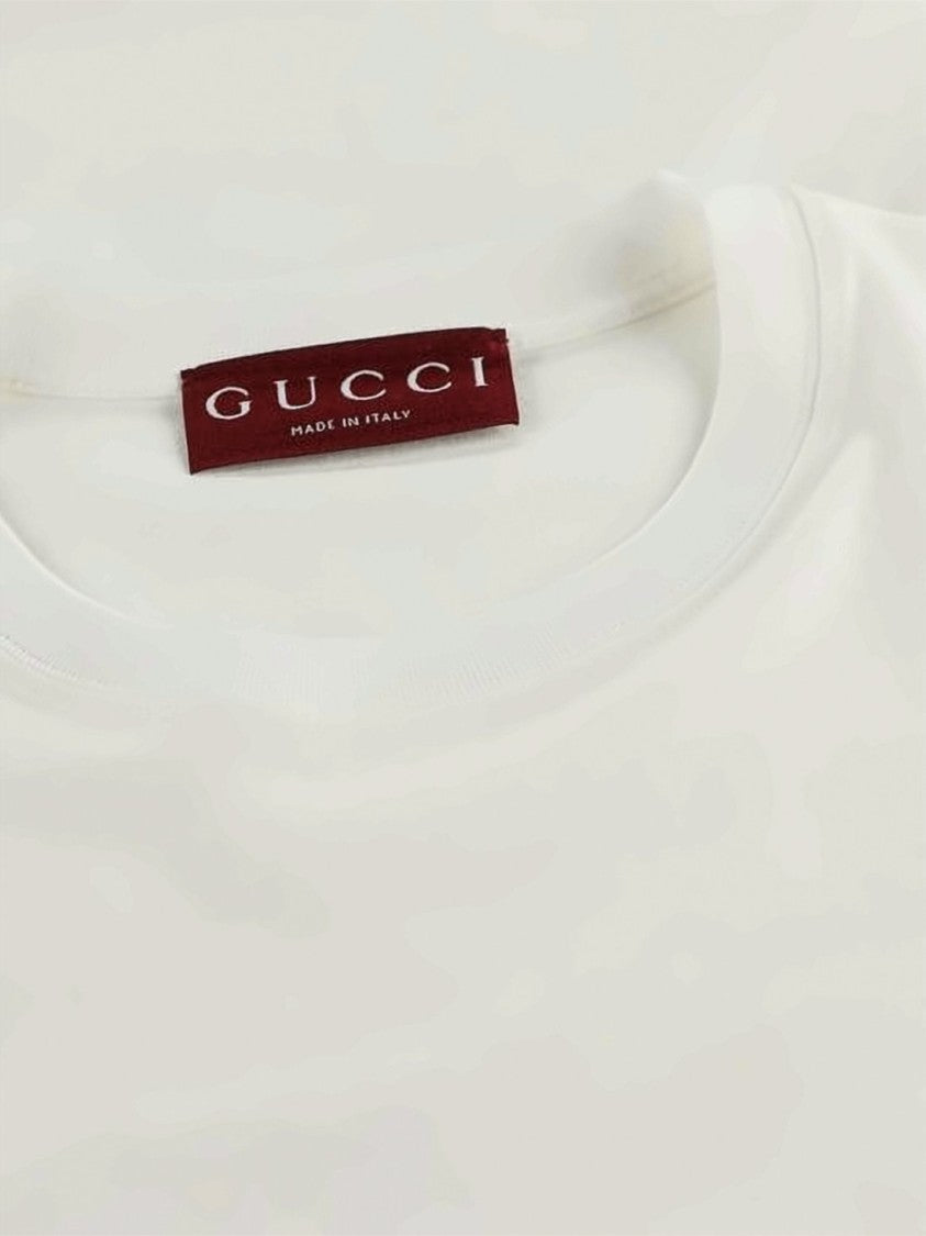 Gucci Cotton Jersey T-Shirt With Subtle Print Detail