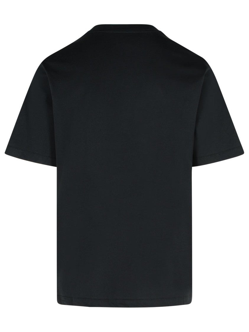 Amiri Black Cotton T-Shirt With Bold Logo Statement