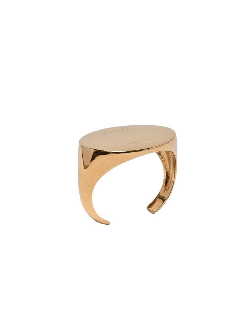 Mm6 By Maison Margiela Gold Brass Open Bangle