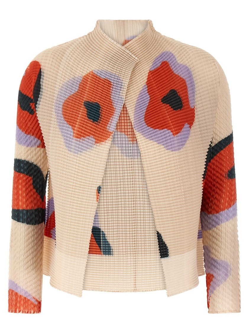 Issey Miyake 'Verve Pleats Top' Cardigan
