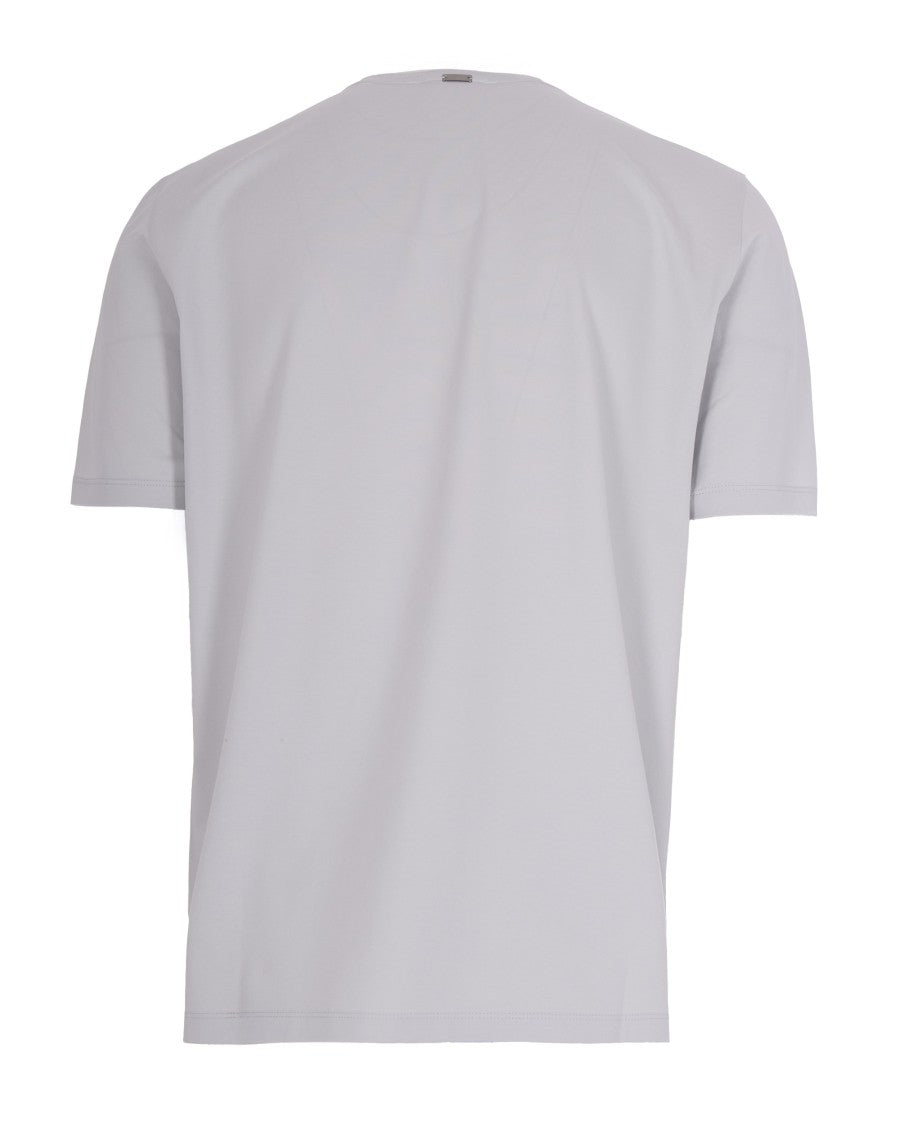 Herno Superfine Stretch Cotton Jersey Crew Neck T-Shirt