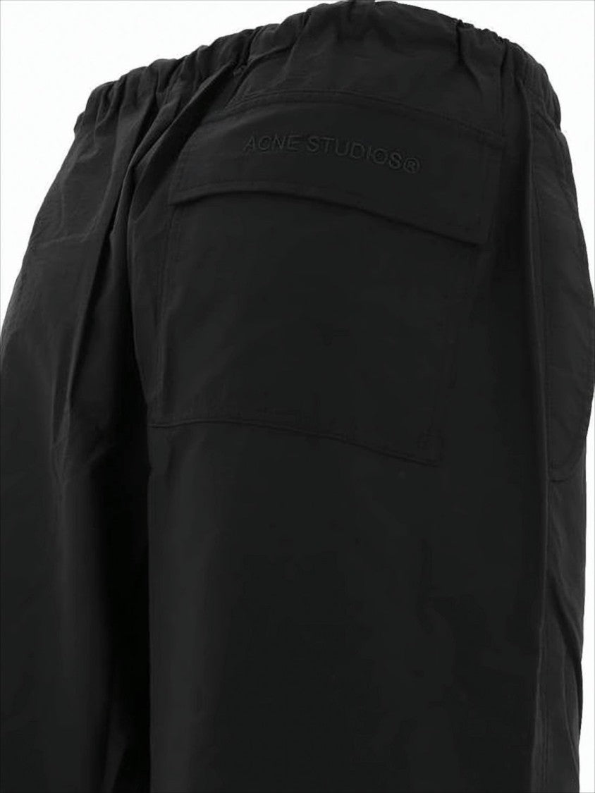 Acne Studios Relaxed Fit Straight-Leg Pants With Drawstring Waistband