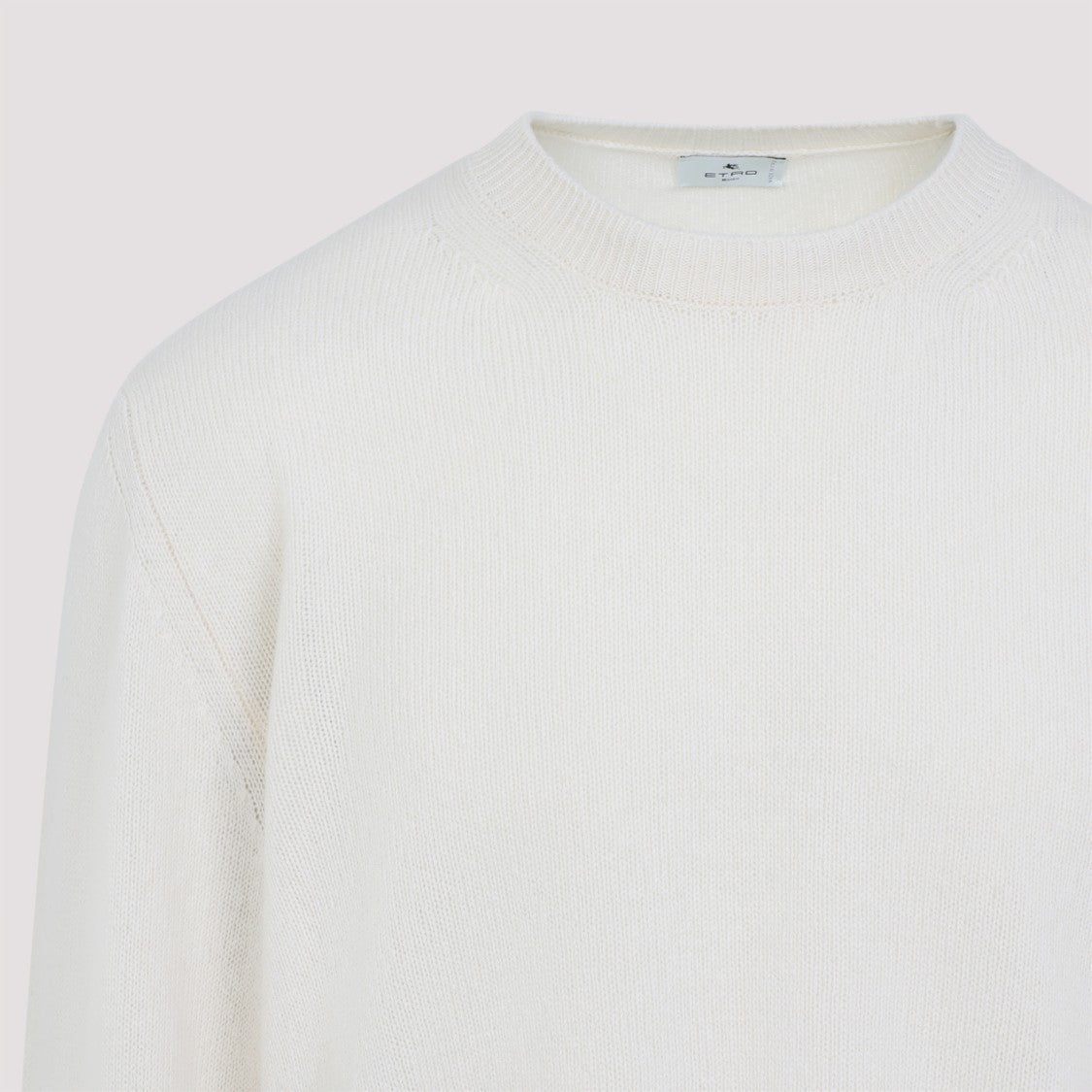 Etro Cashmere Knit Sweater With Classic Crew Neckline