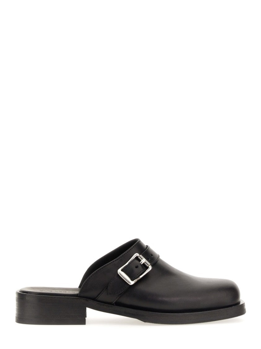 Our Legacy Camion Slip-On Silver Buckle Leather Mules