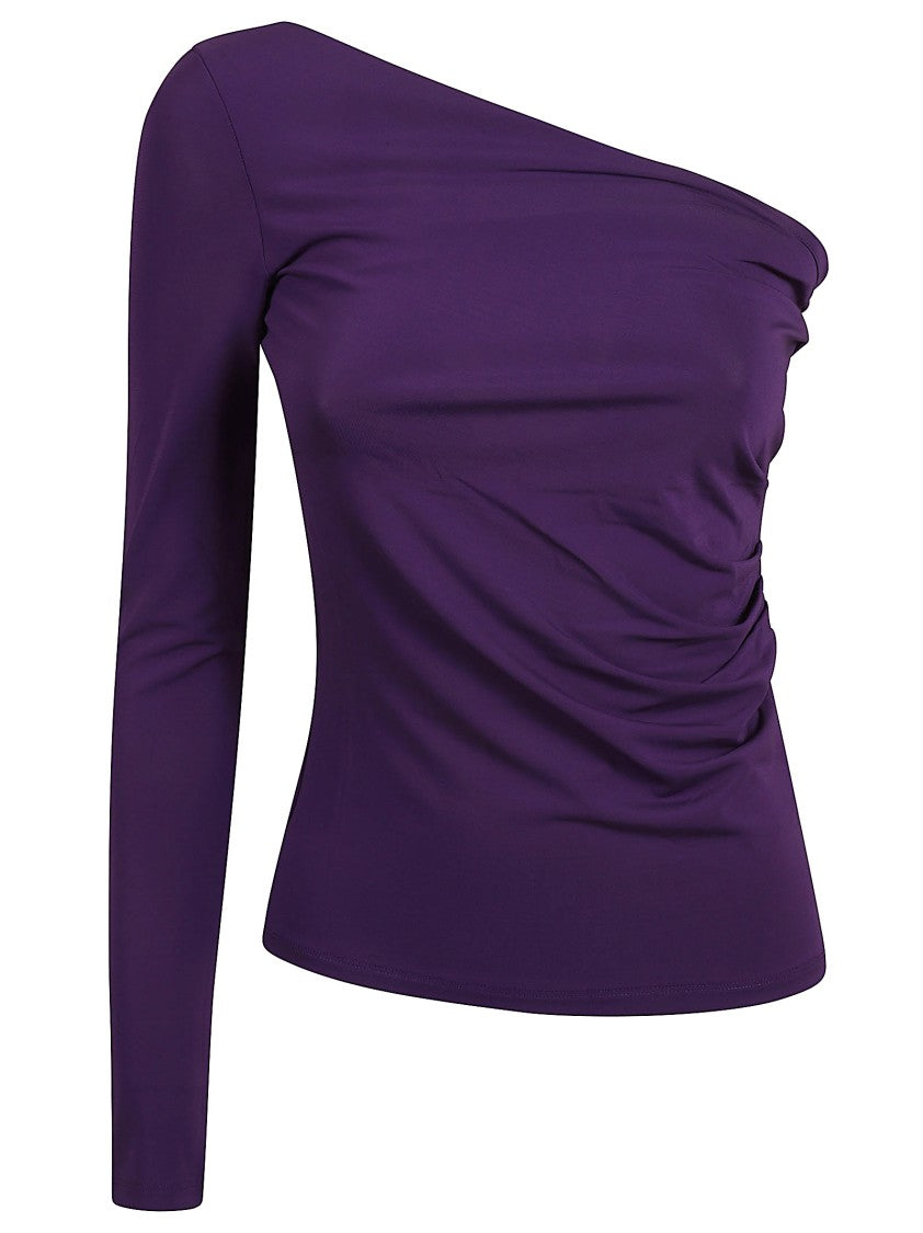 Max Mara One-Shoulder Draped Top With Sophisticated Design