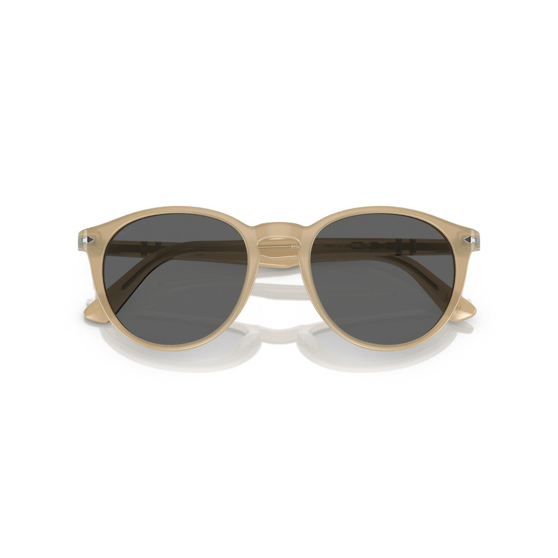 Persol 0Po3152s Translucent Beige Acetate Sunglasses With Keyhole Bridge