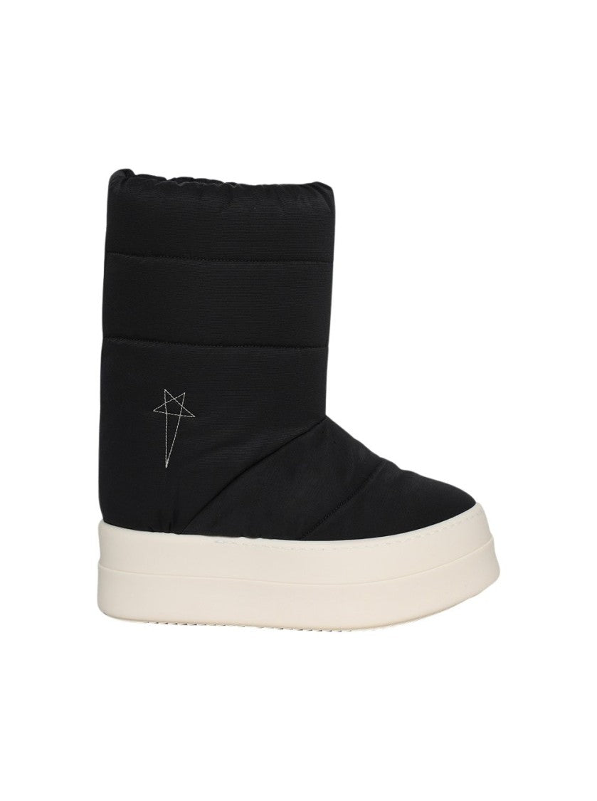 Drkshdw By Rick Owens Mega Bumper Lunar Boot Black And Pearl