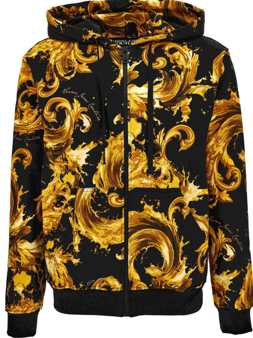 Versace Jeans Couture Black Court 88 Swirl Hoodie
