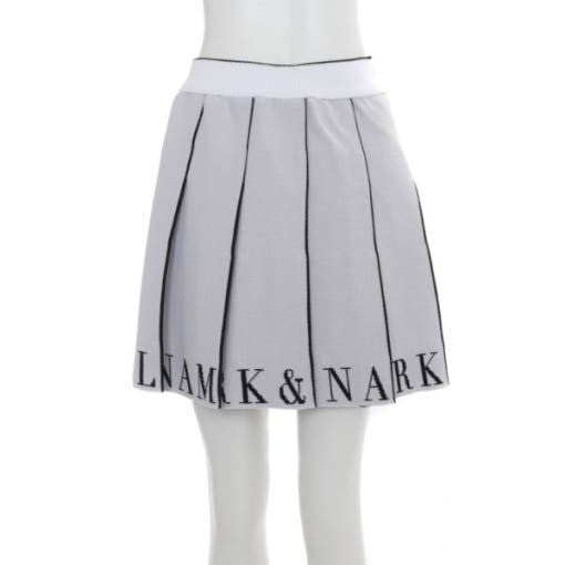 Mark&Lona Pleated Skirt With Graphic Details And Vertical Piping