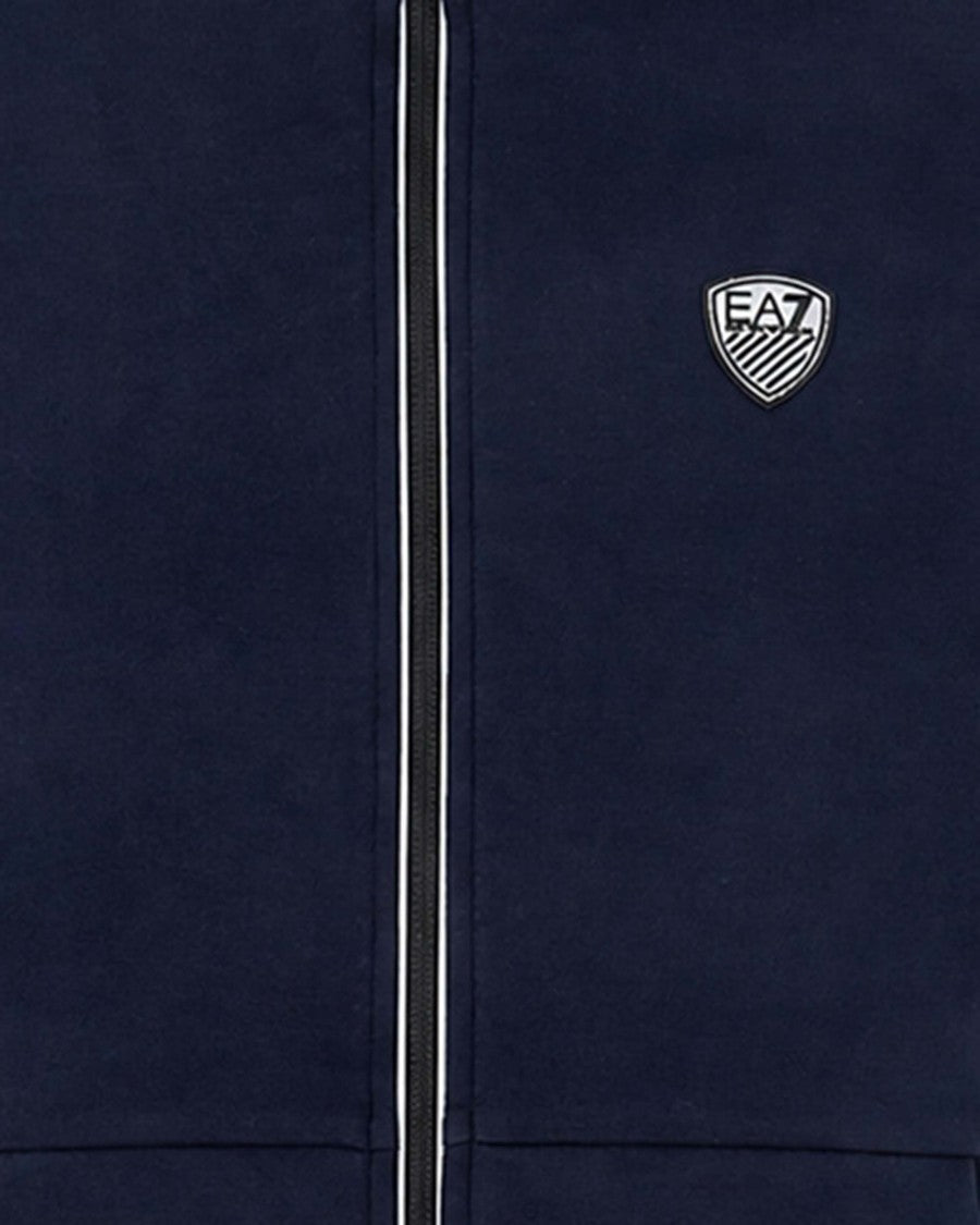 Ea7 Emporio Armani Zip-Up Viscose-Blend Stand Collar Tracksuit