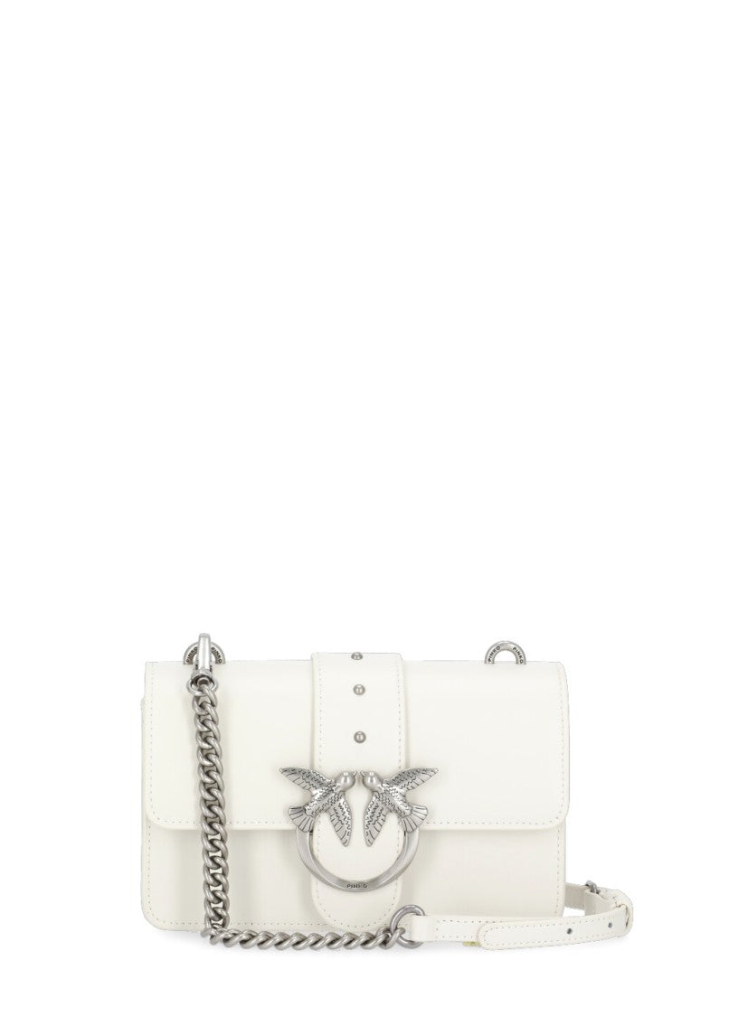 Pinko White Mini Love One Simply Bag
