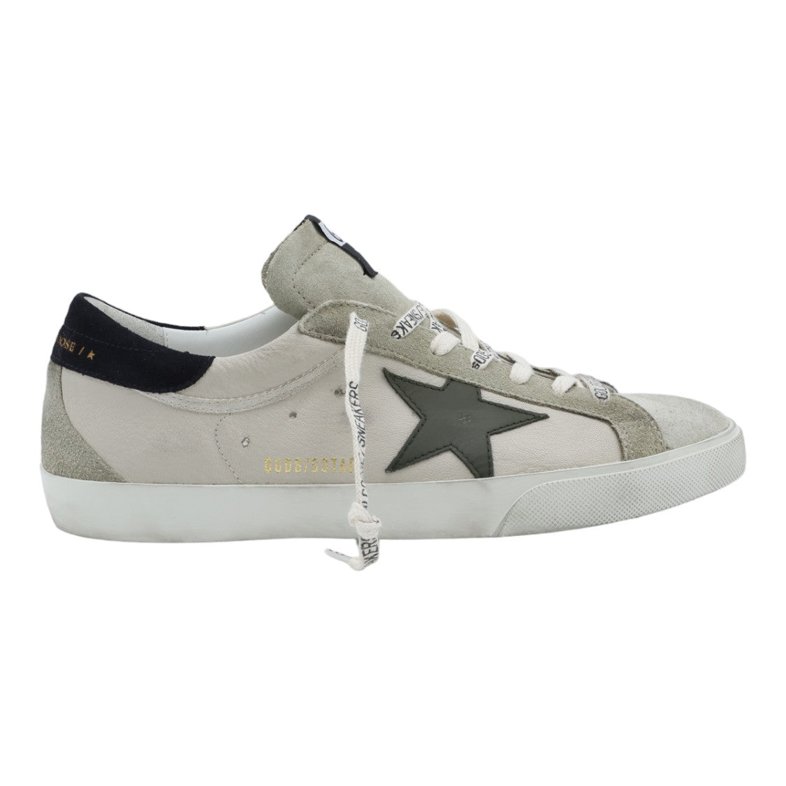 Golden Goose Low-Top Distressed Leather Sneakers With Suede Overlays