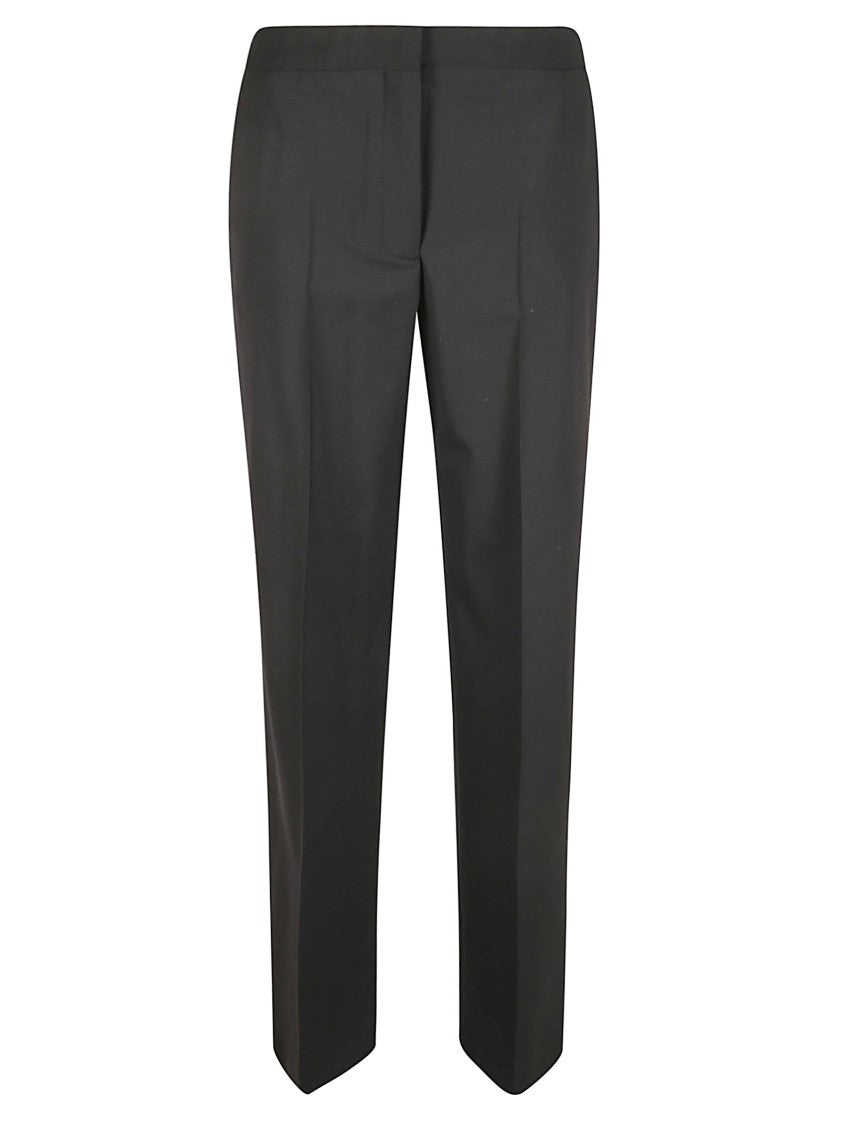 Tory Burch Tailored Mid-Rise Wool Trousers With Straight Legs