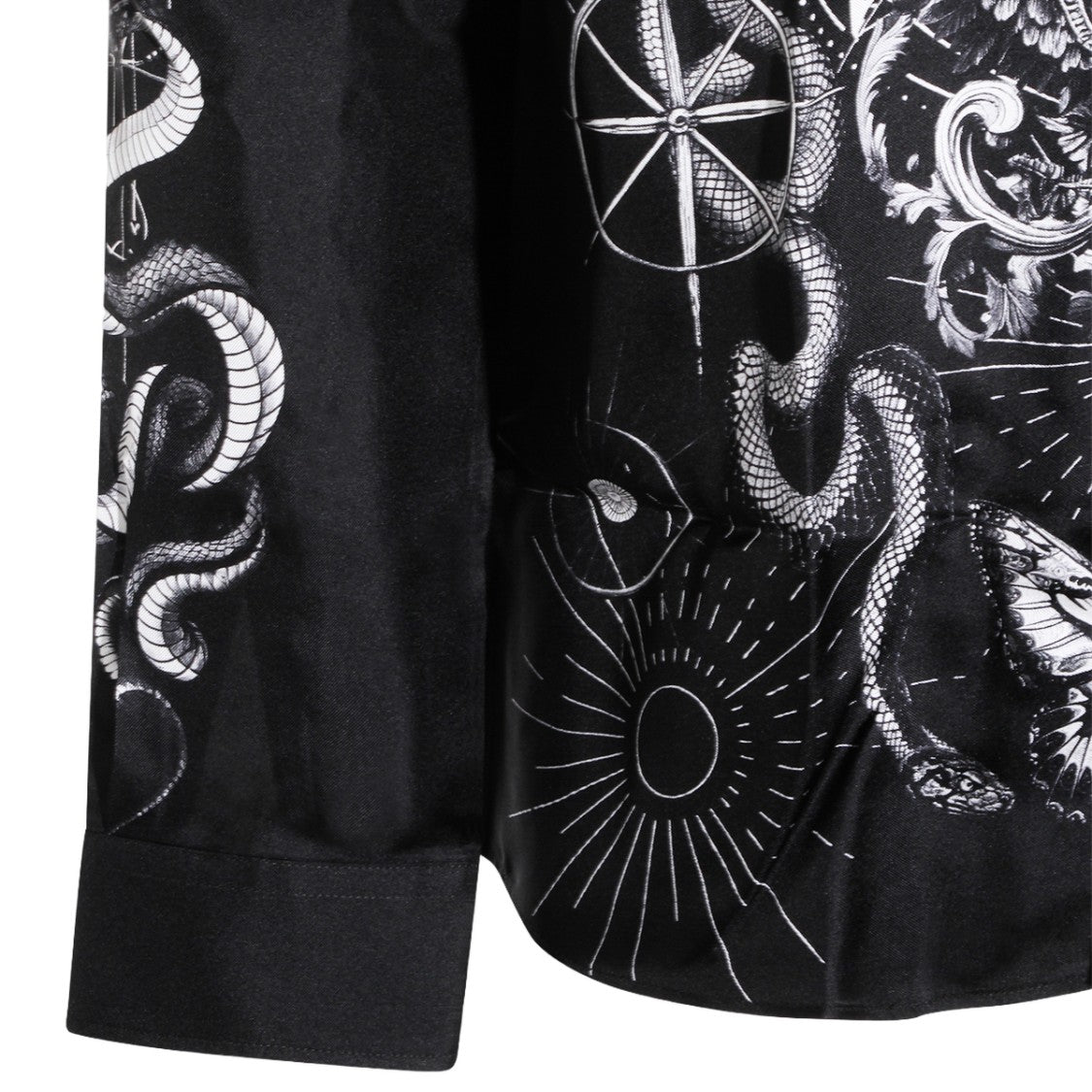 Philipp Plein Tailored Black Shirt With Button-Down Front