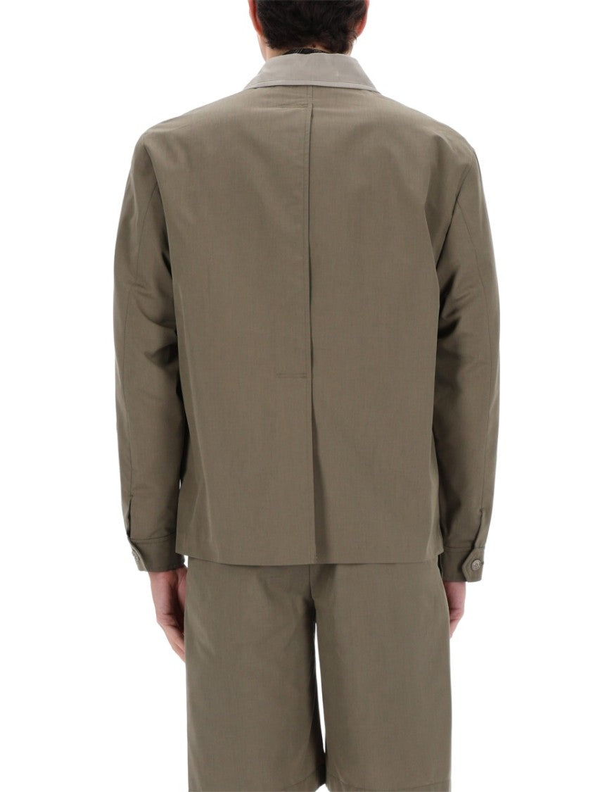 Our Legacy Pack Contemporary Boxy Contrasting Collar Wool Jacket