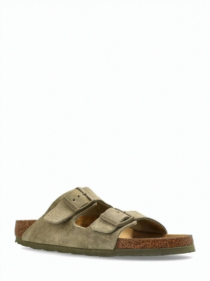 Birkenstock Natural Earth Suede Mule Slippers