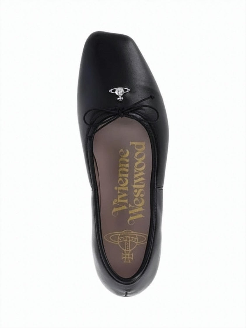 Vivienne Westwood Nappa Leather Flats With Rounded Toe