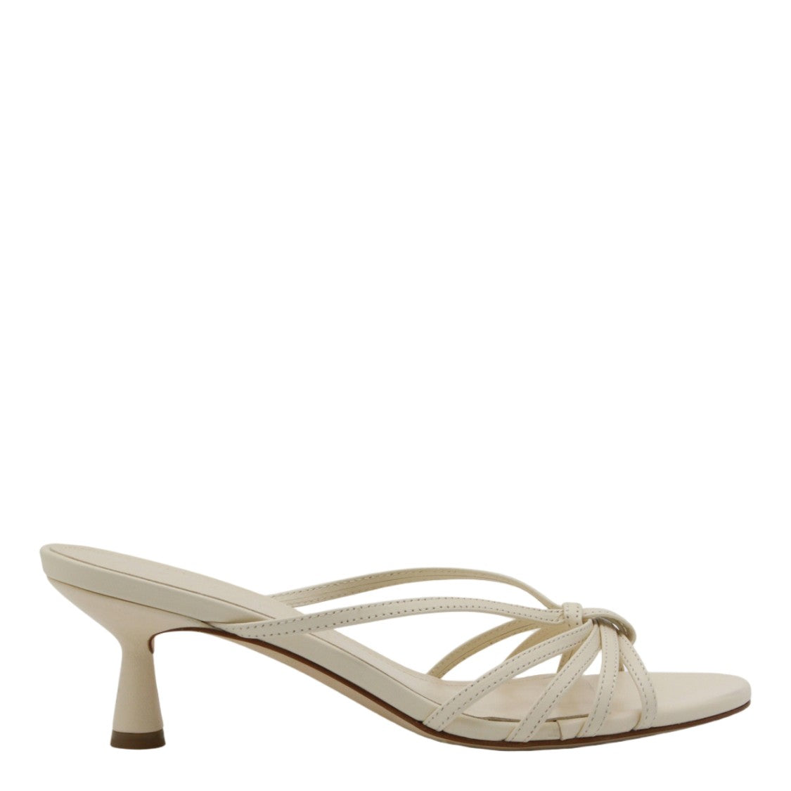 Aeydē Open-Toe Sandals With Knotted Straps And Tapered Heel
