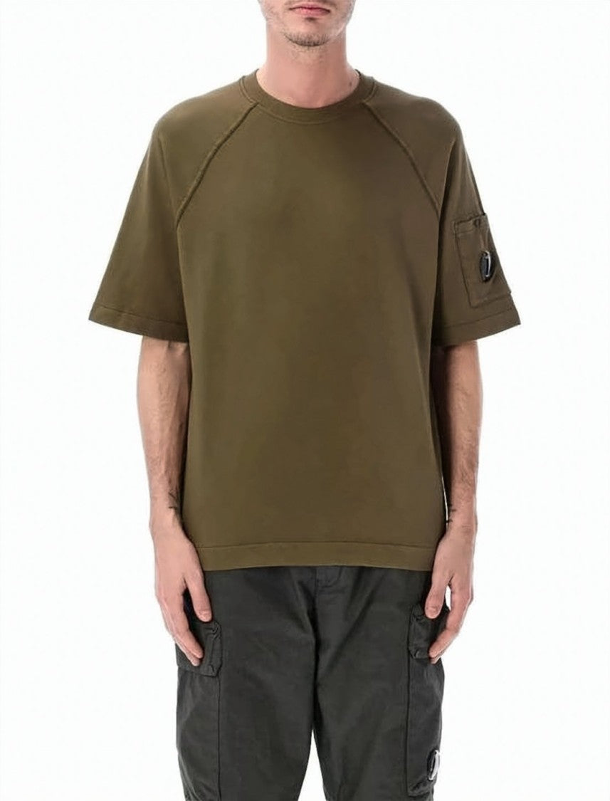 C.P. Company Light Fleece Cotton Short-Sleeve T-Shirt