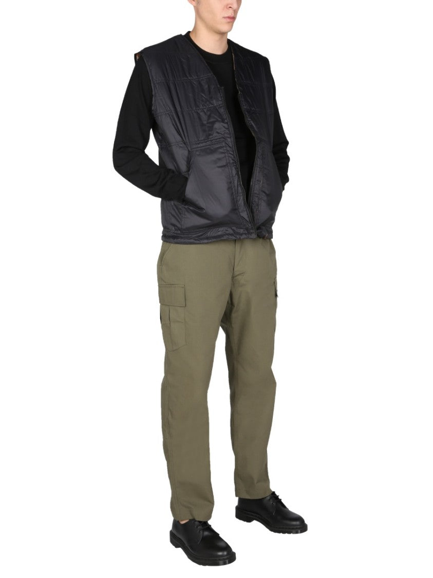 Arkair Reversible Quilted Gilet With Bold Camouflage