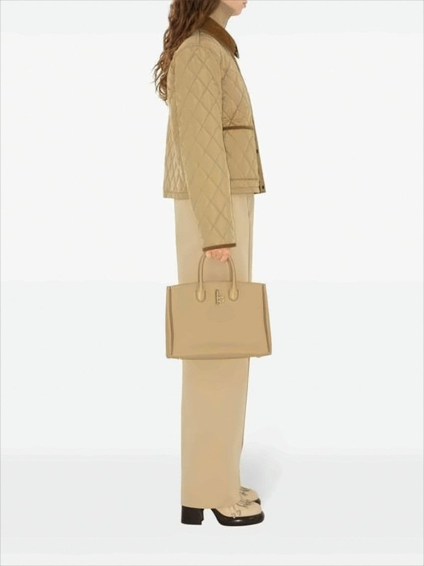 Burberry Cropped Quilted Nylon Jacket