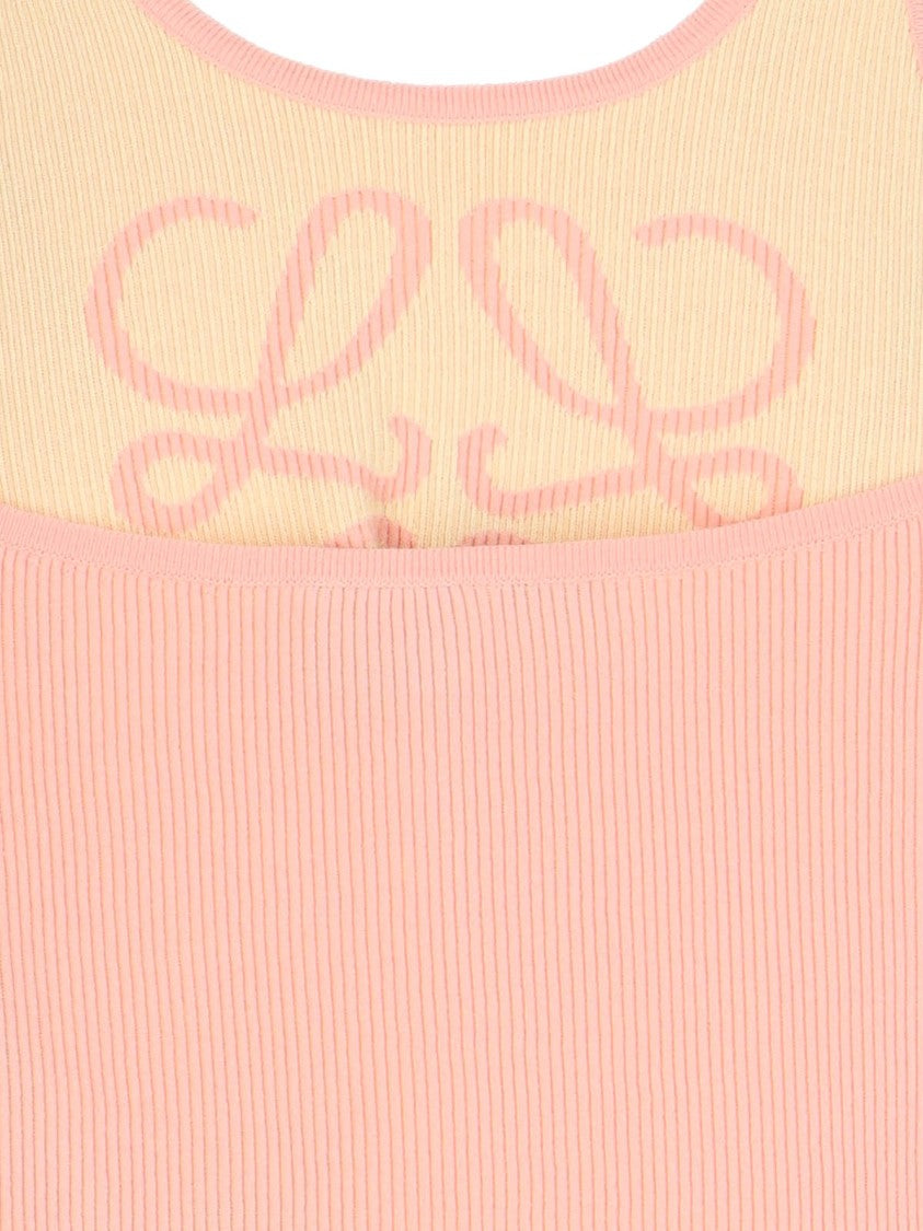 Loewe X Paula's Ibiza "Anagram" Tank Top, In Pink Viscose Blend