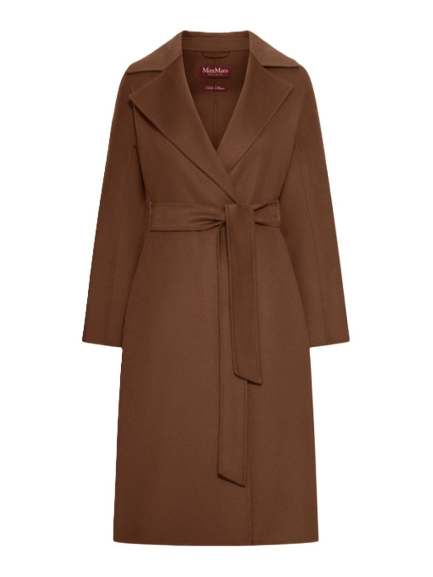 Max Mara Wrap Coat With Self-Tie Belt