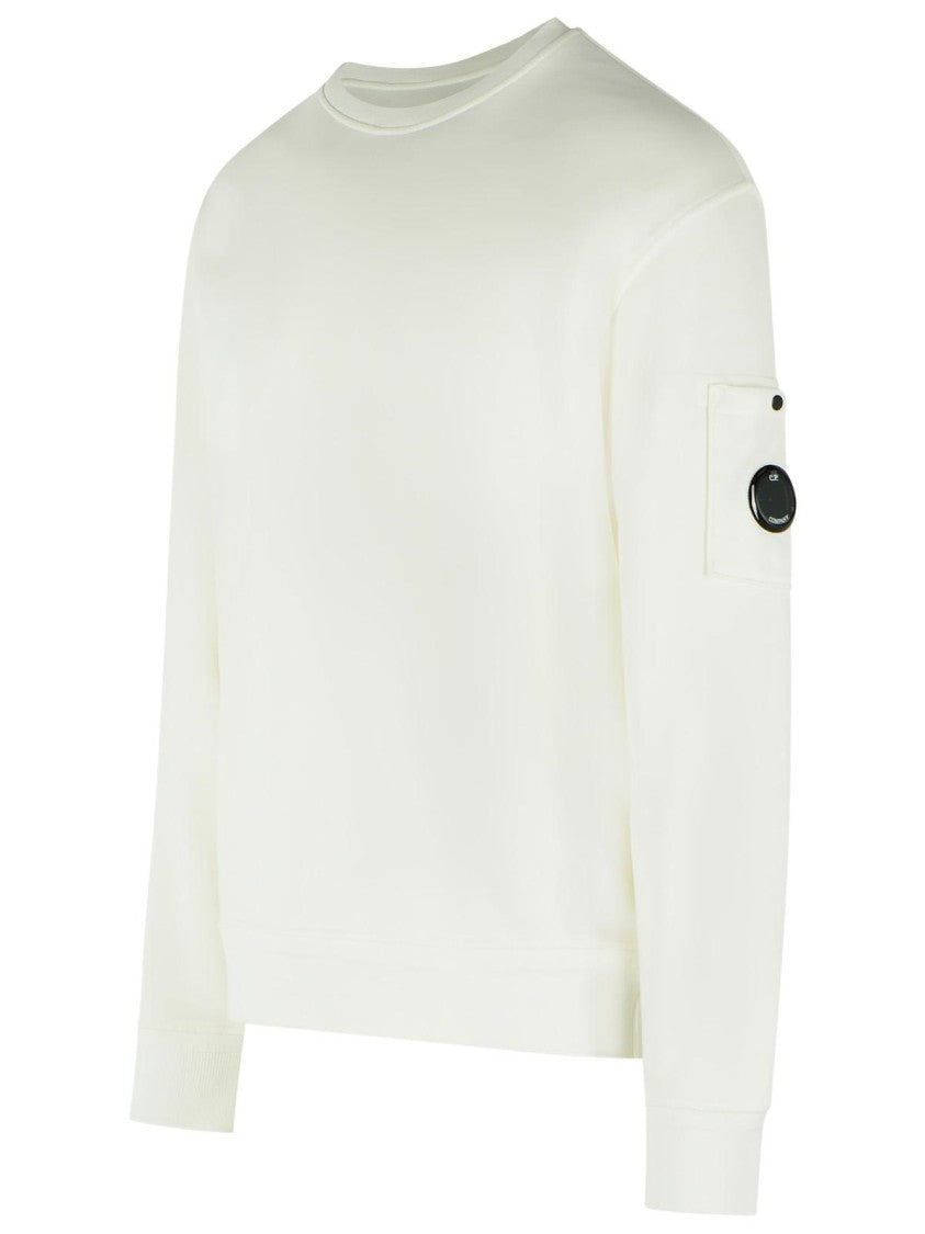 C.P. Company White Cotton Sweatshirt