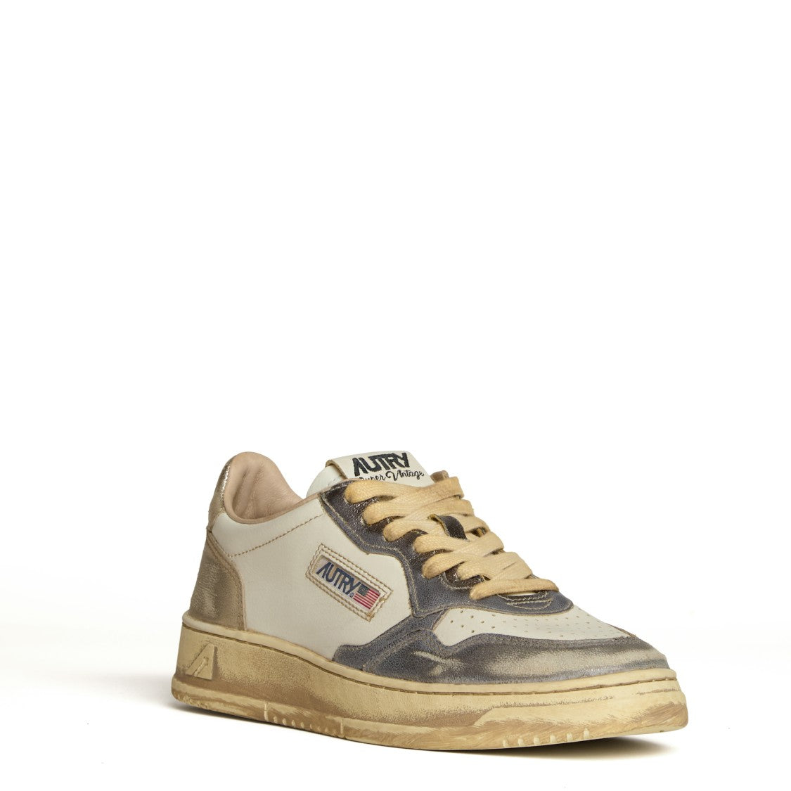 Autry Old Silver/Platinum Super Vintage Low Sneakers