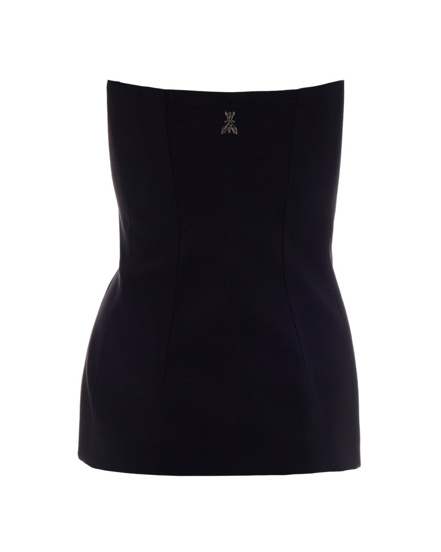 Patrizia Pepe Crepe Bustier With Buttons