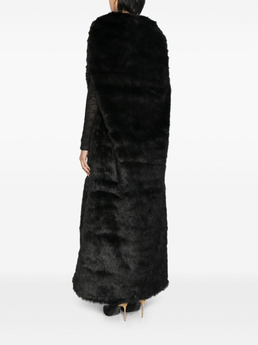 Saiid Kobeisy Jet Black Fur Coat