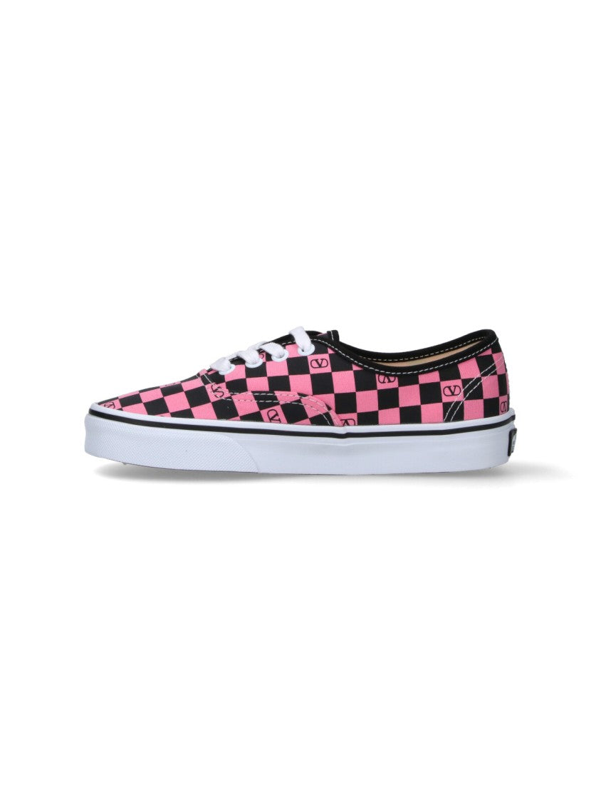 Valentino Garavani Low-Top Sneakers With Checkerboard Pattern