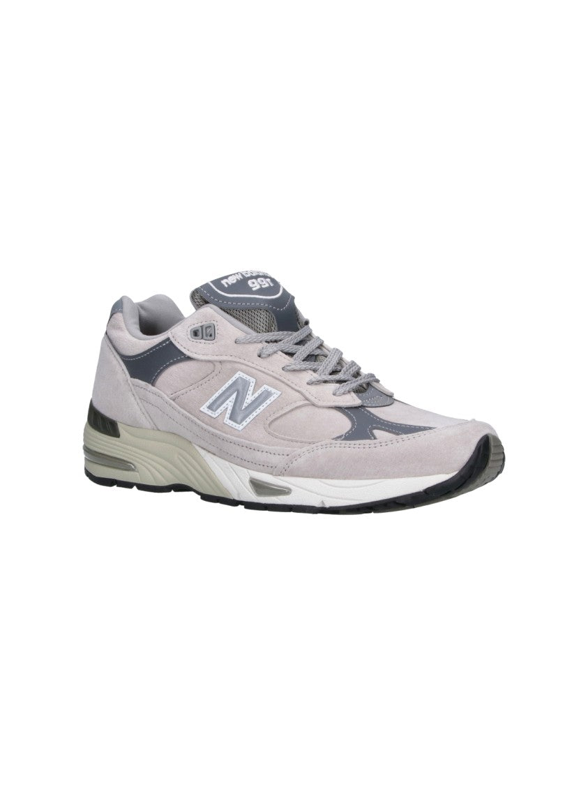 New Balance Grey 991 V1 Made In Uk Fabric Sneakers