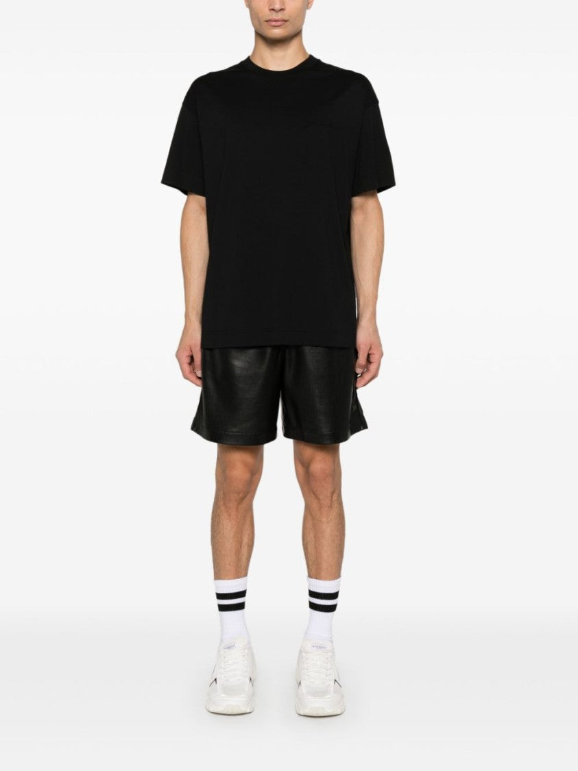 Givenchy Black Embossed Logo Drop Shoulder T-Shirt