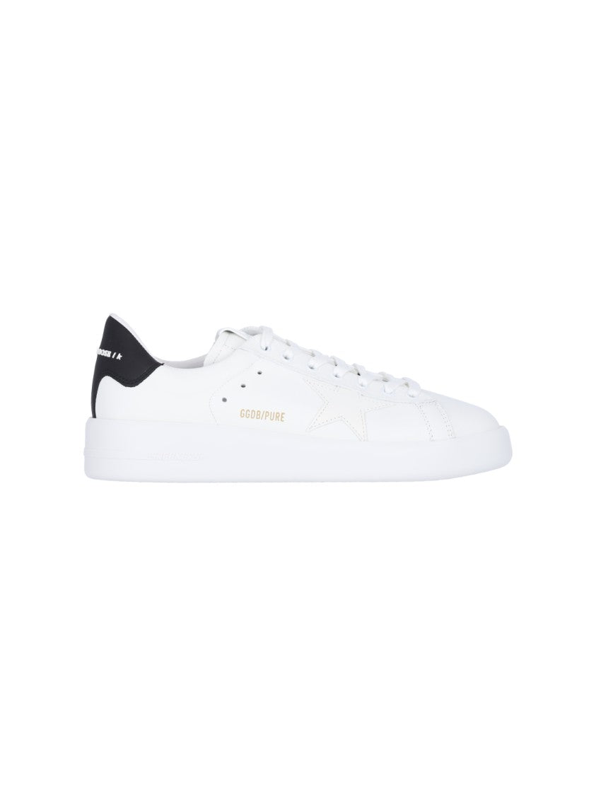 Golden Goose White Tonal Star Leather Low-Top Sneakers