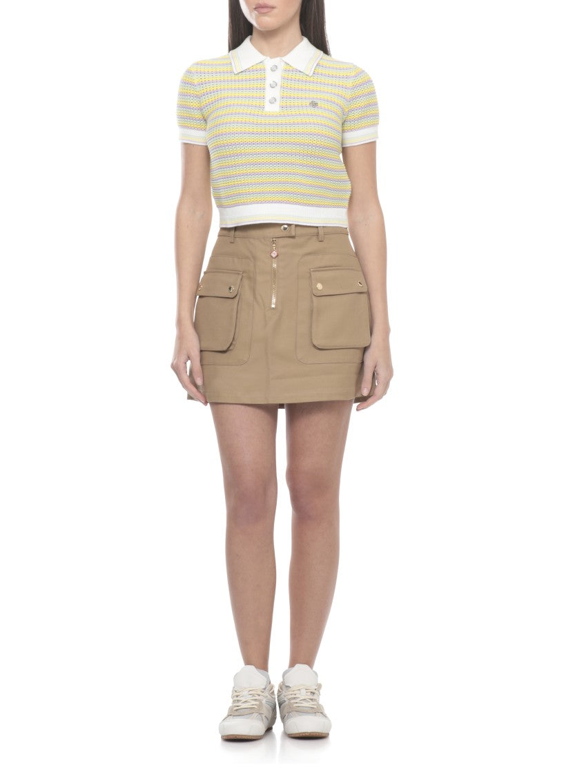 Casablanca Multicolor Burgeois Stripe Cotton Polo Shirt