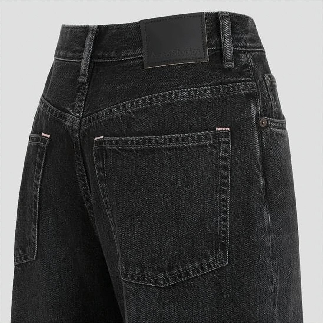 Acne Studios High Waist Wide-Leg Denim Pants