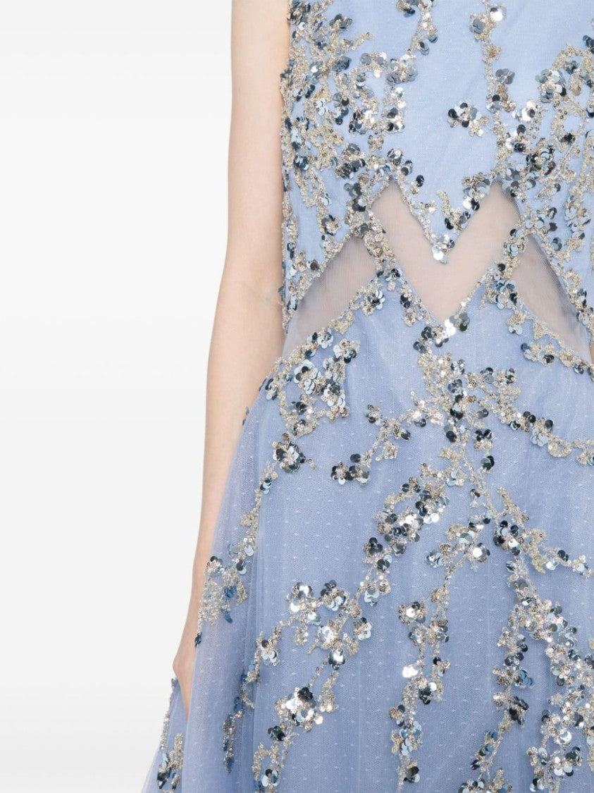 Saiid Kobeisy Tulle Dress With Beading