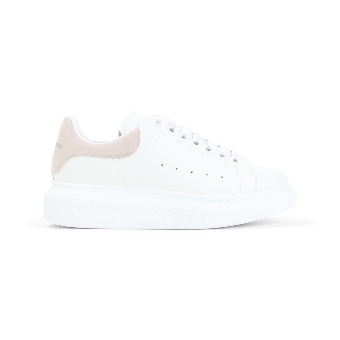 Alexander Mcqueen Calf Leather Sneakers With Elevated Rubber Sole