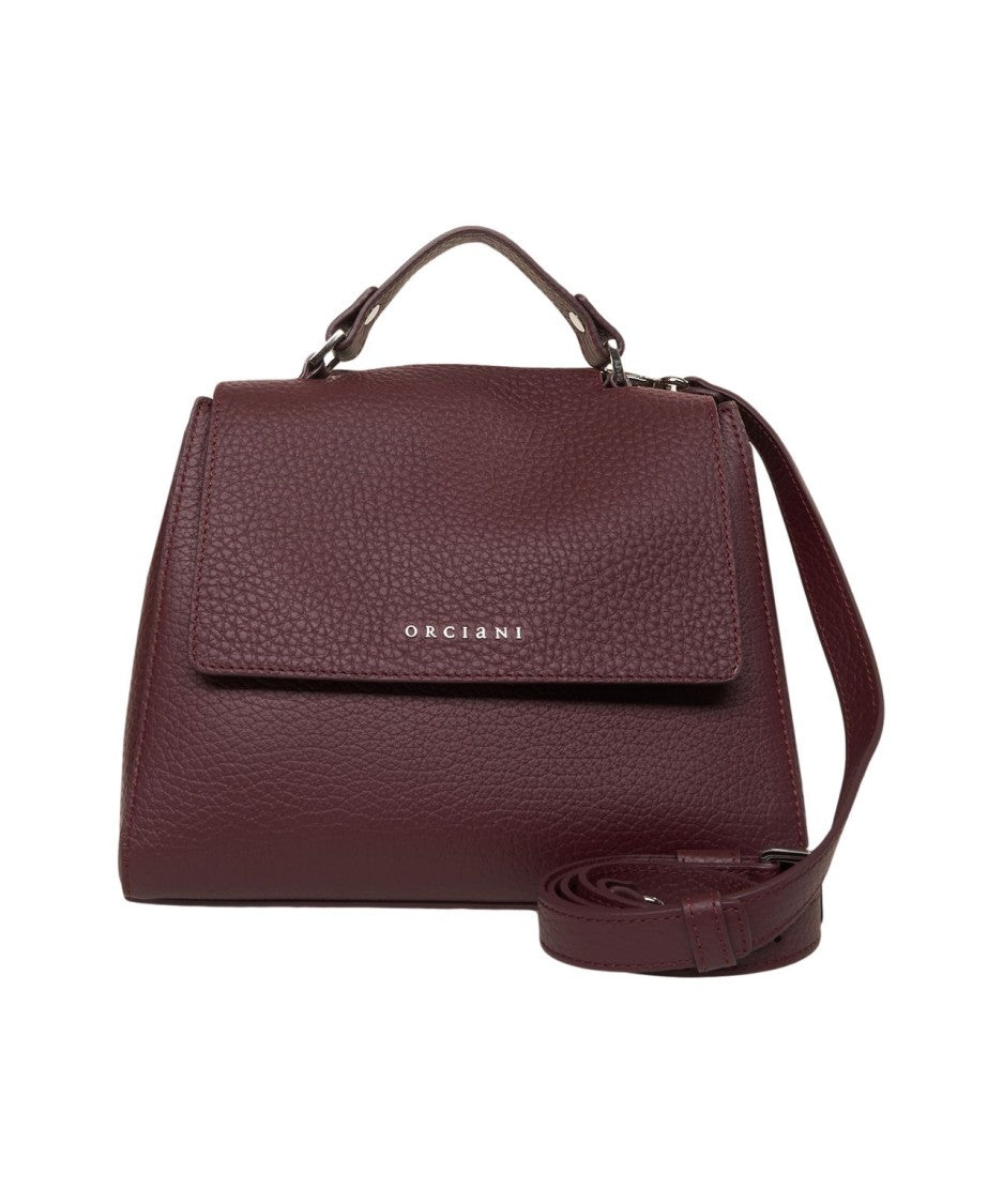 Orciani Refined Burgundy 'Sveva' Handbag