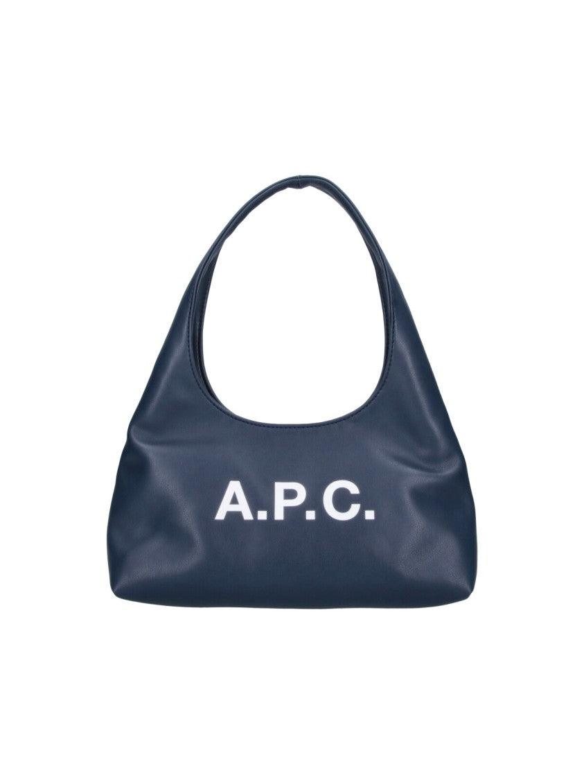 A.P.C. Blue Fabric Ninon Baby Tote Bag