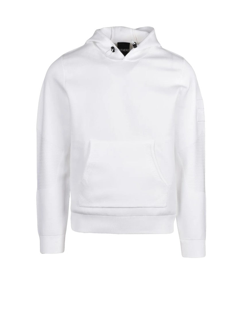 Outhere White Polyester Hooded Sweatshirt