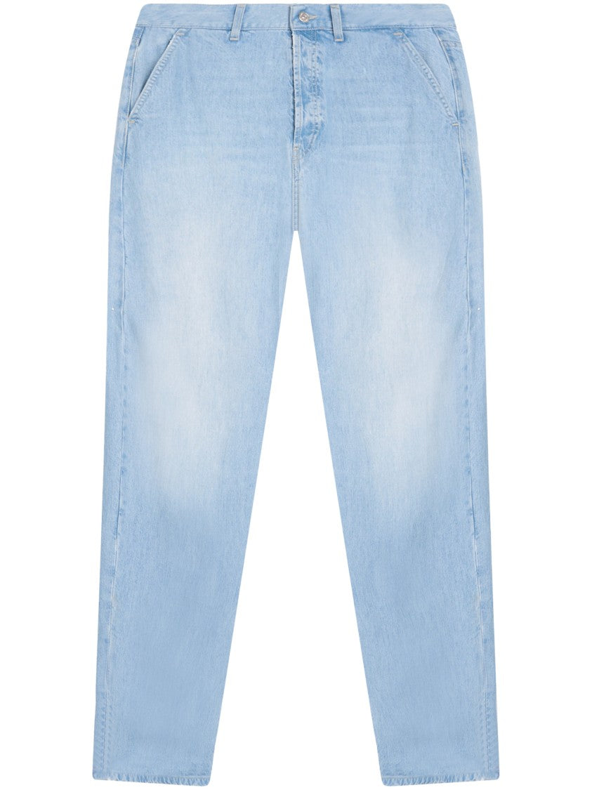 Dondup Loose Fit Trousers With Relaxed Silhouette