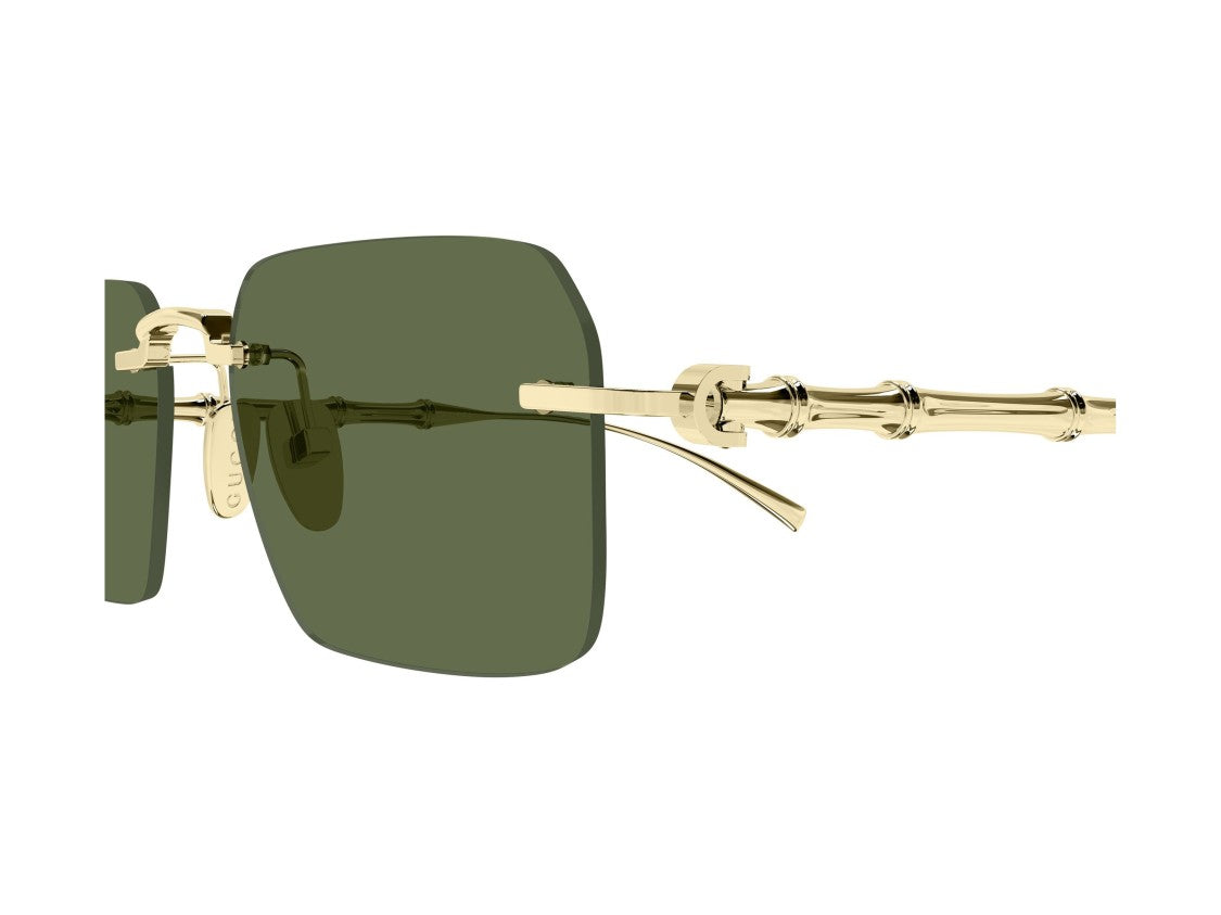 Gucci Gold Gg2154s Bamboo Rimless Sunglasses