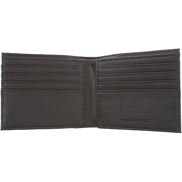 Emporio Armani Black Wallet And Business Card Holder Set