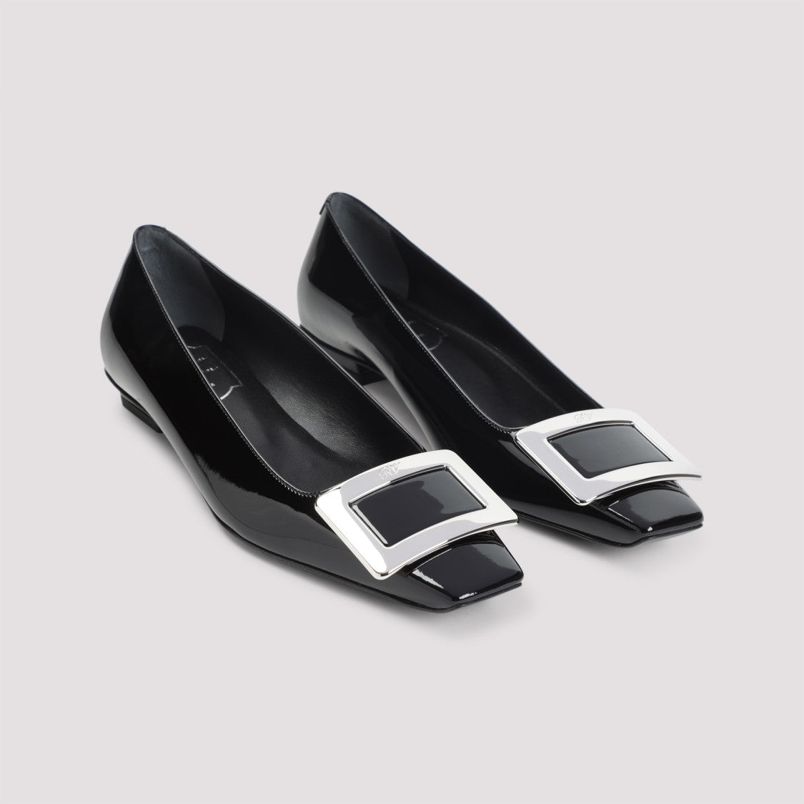 Roger Vivier Patent Leather Pumps With Distinctive Buckle Detail