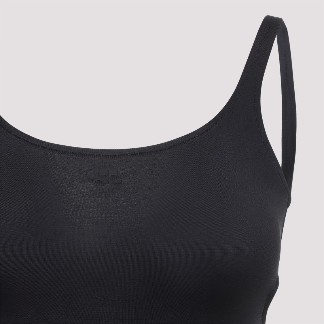 Courrèges Cut-Out Black Polyamide One-Piece